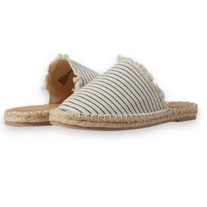 NWT Splendid Jaycee Striped Woven Slip On Mule Sz 7.5